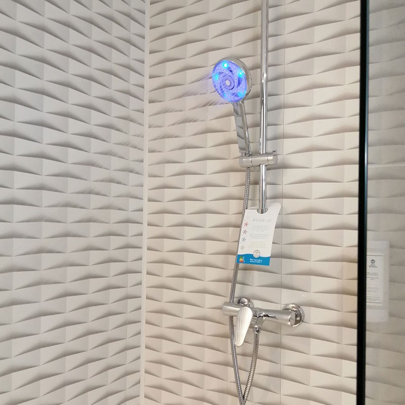 Pomme de douche à économie d'eau - Pomme de douche Avec Flexible BS LED